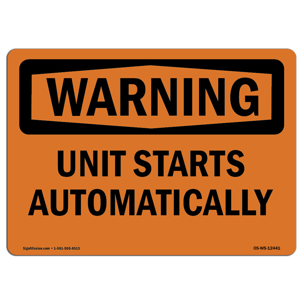 Unit Starts Automatically