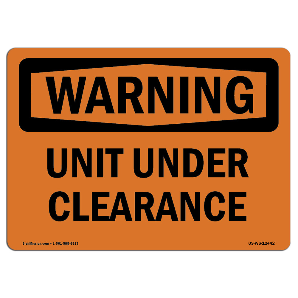 Unit Under Clearance