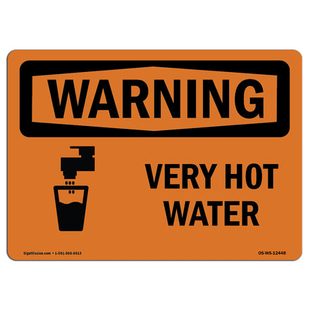 Very Hot Water With Symbol