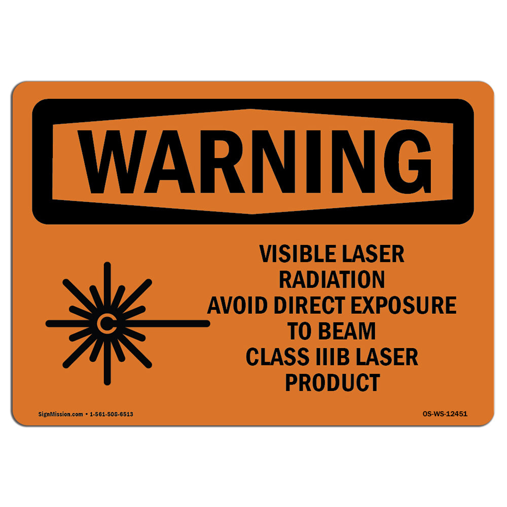 Visible Laser Radiation Avoid With Symbol