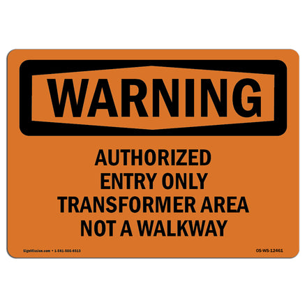 Authorized Entry Only Transformer Area