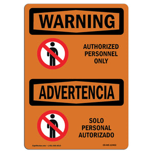 Authorized Personnel Only Bilingual