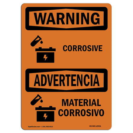 Corrosive - Material Corrosivo Bilingual