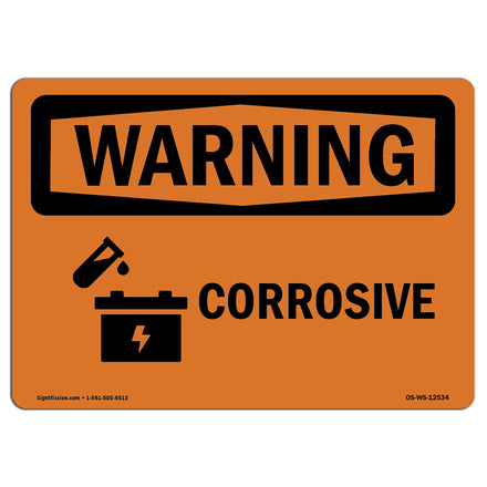 Corrosive - Material Corrosivo Bilingual