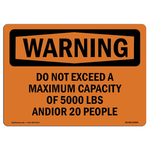 Do Not Exceed A Maximum Capacity