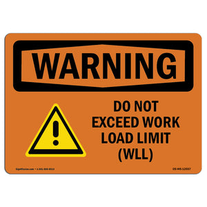 Do Not Exceed Work Load Limit Wll