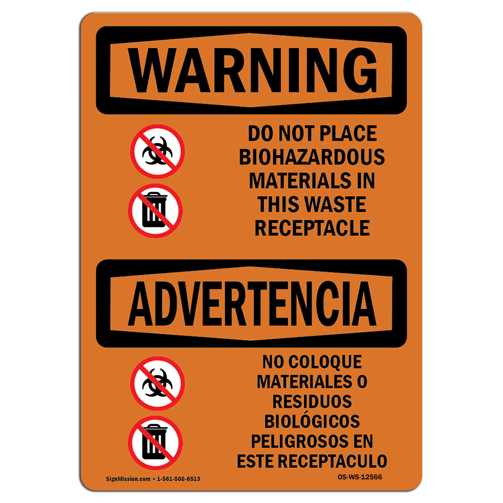 Do Not Place Biohazardous Materials