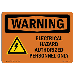 Electrical Hazard Authorized With Symbol