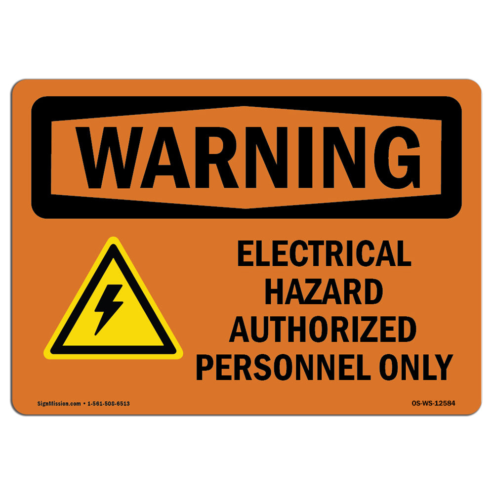 Electrical Hazard Authorized With Symbol