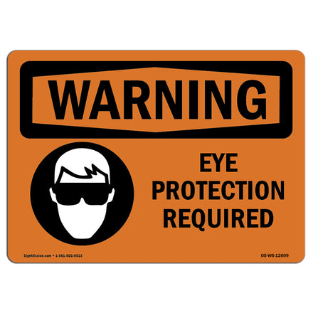 Eye Protection Required Bilingual