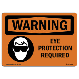 Eye Protection Required Bilingual