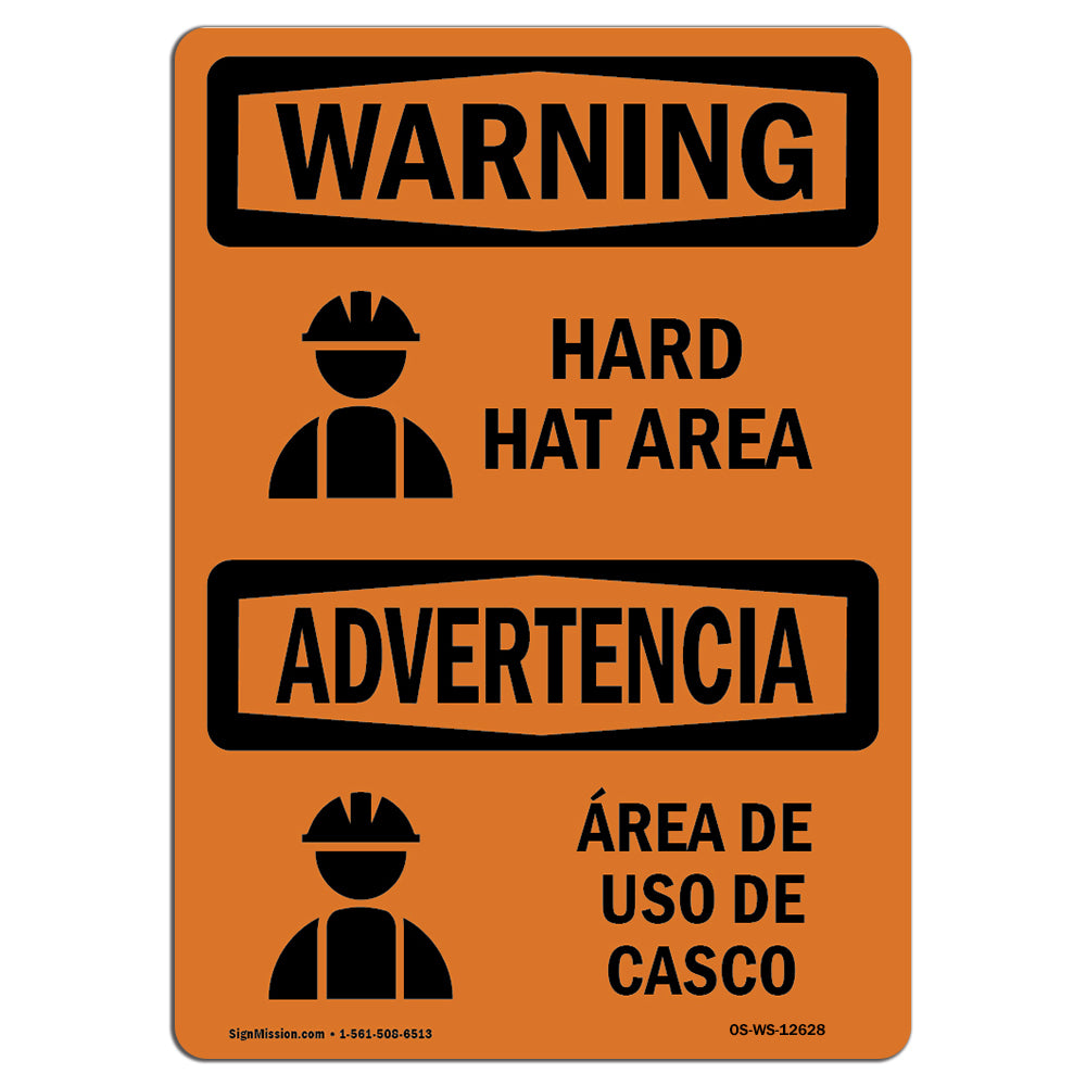 Hard Hat Area Bilingual