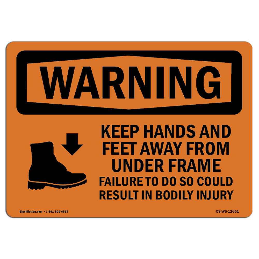 Keep Hands Feet Away Failure Bodily Injury