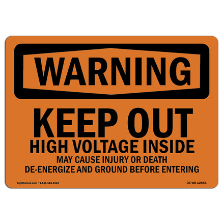 Keep Out High Voltage Inside