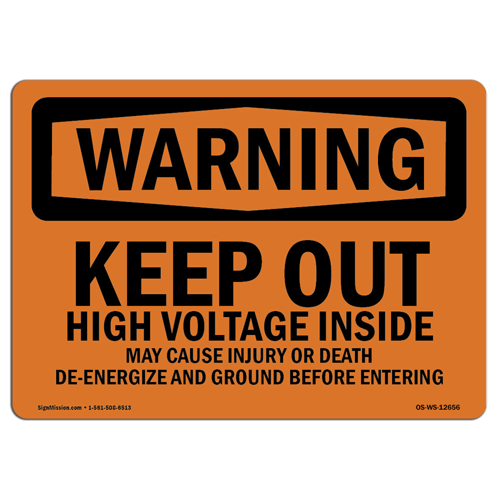 Keep Out High Voltage Inside