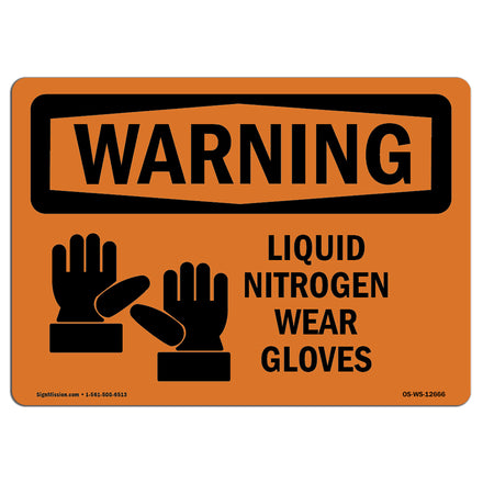 Liquid Nitrogen Wear Gloves Spanish