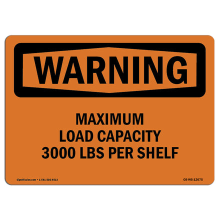 Maximum Load Capacity 3000 Lbs Per Shelf