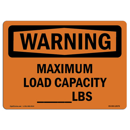 Maximum Load Capacity____ Lbs