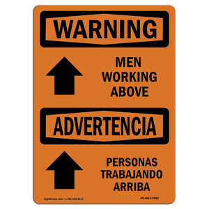 Men Working Above Bilingual