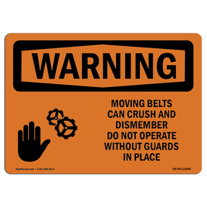 Moving Belts Can Crush