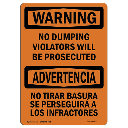 No Dumping Violators Prosecuted Spanish