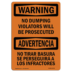 No Dumping Violators Prosecuted Spanish