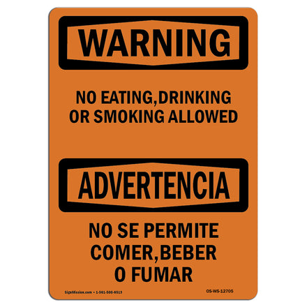 No Eating, Drinking Or Smoking Allowed