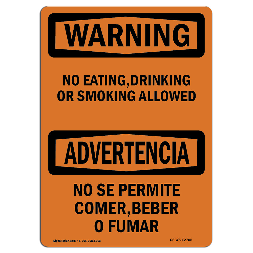 No Eating, Drinking Or Smoking Allowed