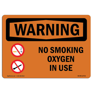 No Smoking Oxygen In Use Bilingual