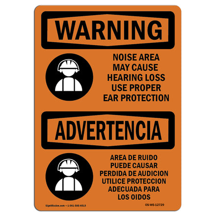 Noise Area Use Ear Protection Spanish