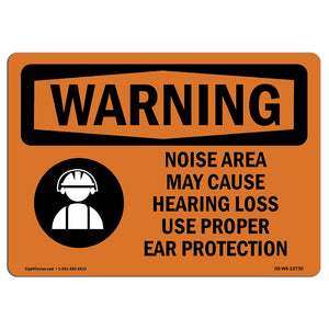 Noise Area Use Ear Protection Spanish