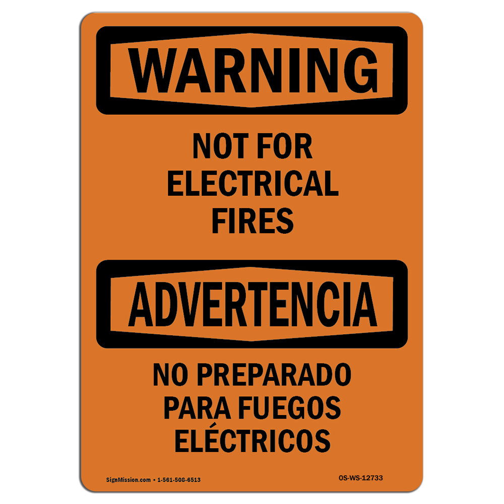 Not For Electrical Fires