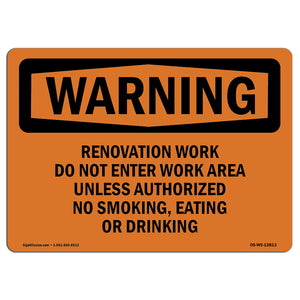 Renovation Work Do Not Enter Work Area