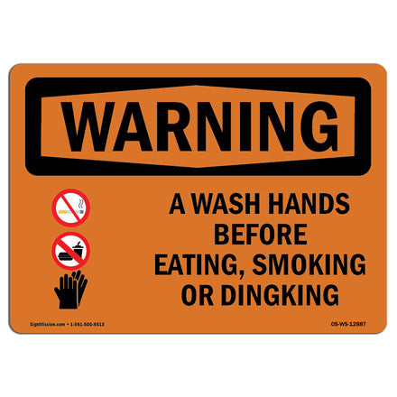 Wash Hands Before Eating Drinking Spanish