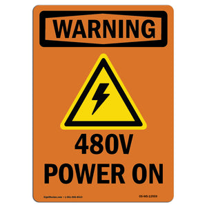 480V Power On With Symbol