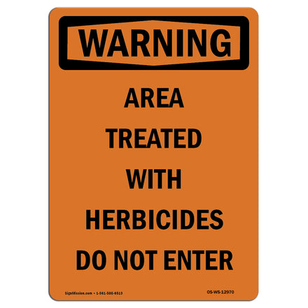 Treated With Herbicides Do Not Enter