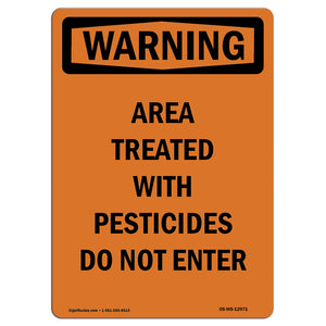 Treated With Pesticides Do Not Enter