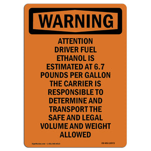 Attention Driver Fuel Ethanol Is Estimated