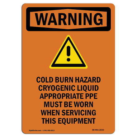 Cold Burn Hazard Cryogenic Liquid With Symbol