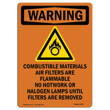 Combustible Materials With Symbol