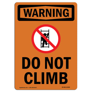 Do Not Climb With Symbol