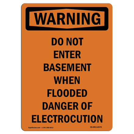 Do Not Enter Basement When Flooded Danger