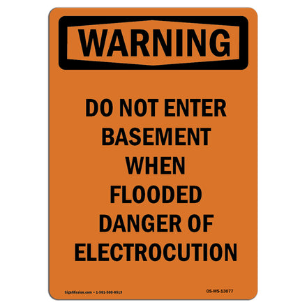 Do Not Enter Basement When Flooded Danger