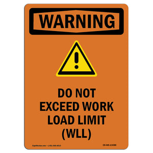 Do Not Exceed Work Load Limit Wll