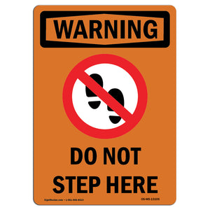 Do Not Step Here With Symbol