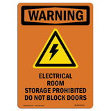 Electrical Room Storage With Symbol