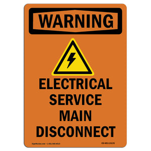 Electrical Service Main Disconnect With Symbol