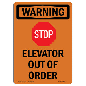 Elevator Out Of Order With Symbol