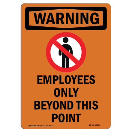 Employees Only Beyond This Point Bilingual