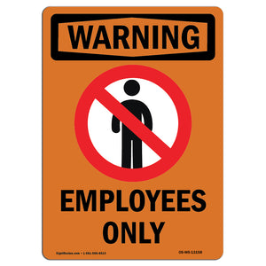 Employees Only With Symbol